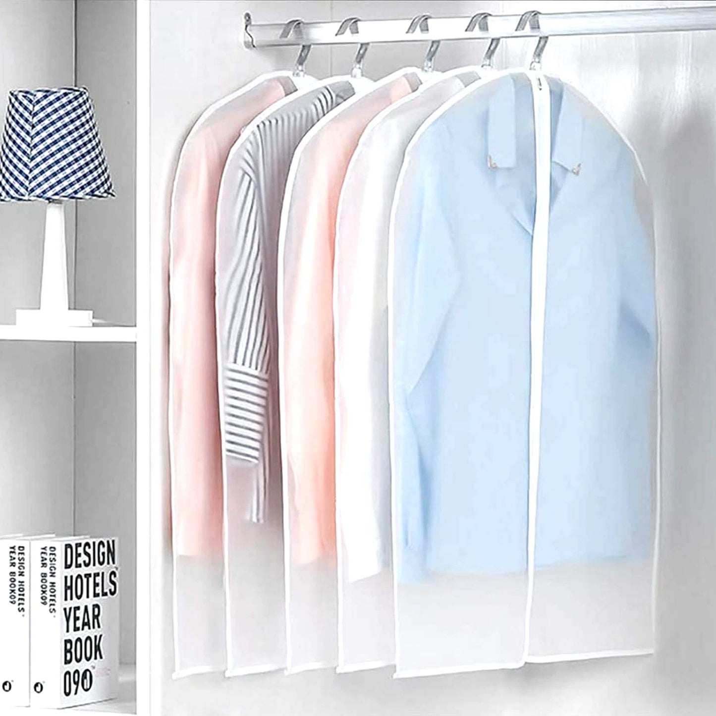 Waterproof & Dust Proof Hanging Garment Bag (Pack of 5)